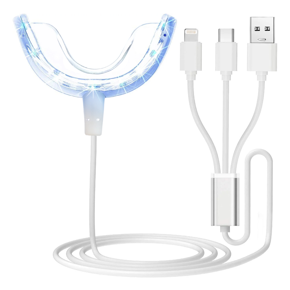Teeth Whitening With Trays - Luce acceleratore per sbiancamento dei denti,