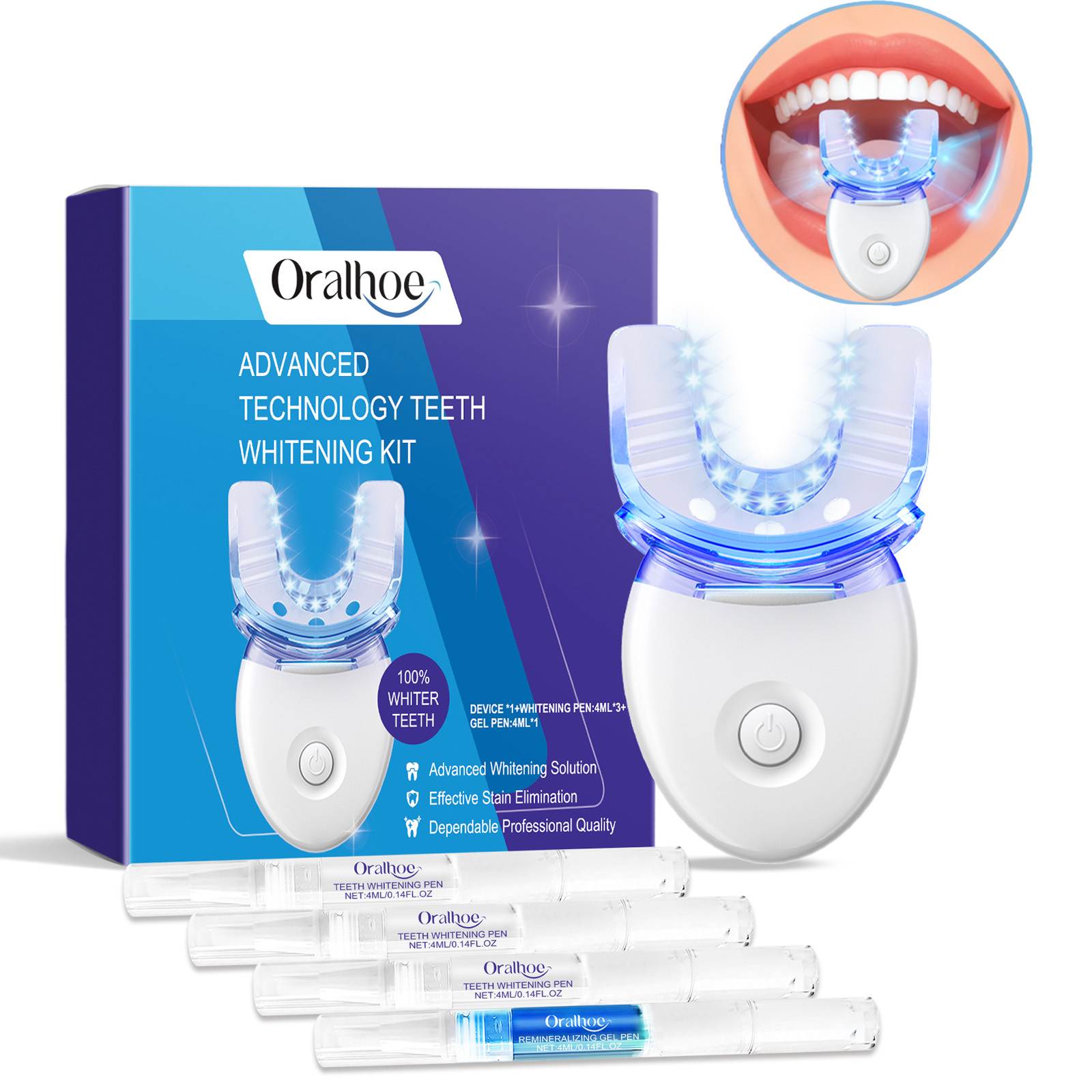 Teeth Whitening Vape - Kit luce LED professionale per sbiancamento