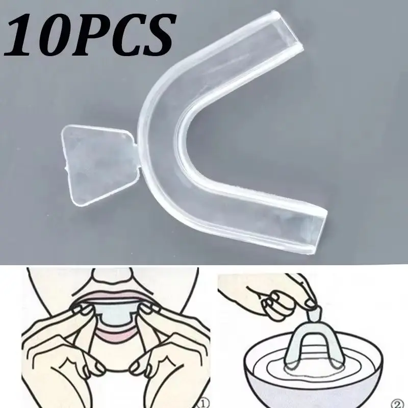 Teeth Whitening With Trays - 10 Pezzi di Paradenti in Silicone