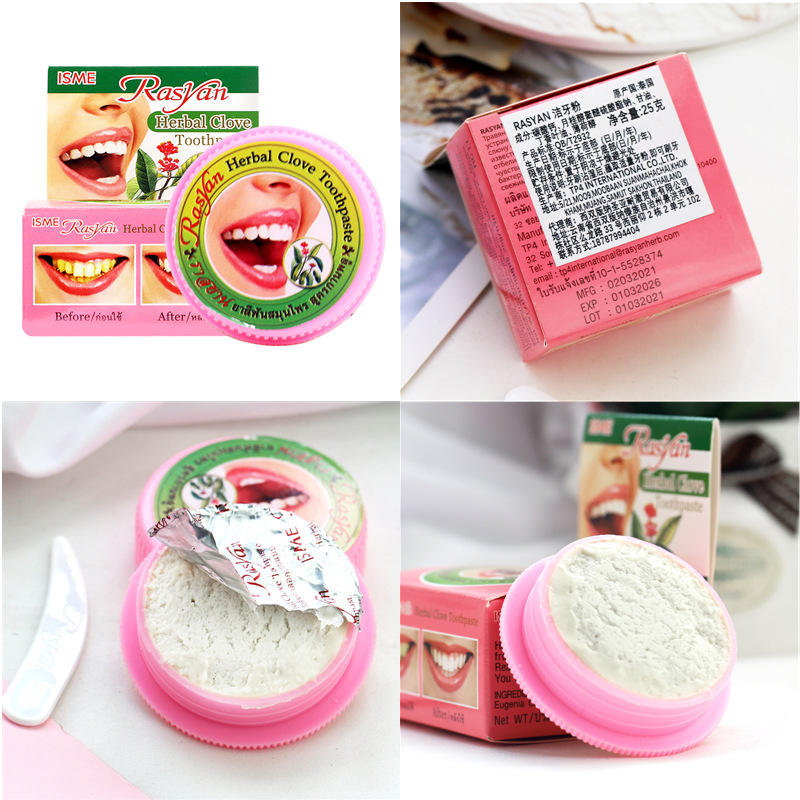Polvere Dentifricia alle Erbe  - Teeth Whitening In Thailand recensione e prezzo