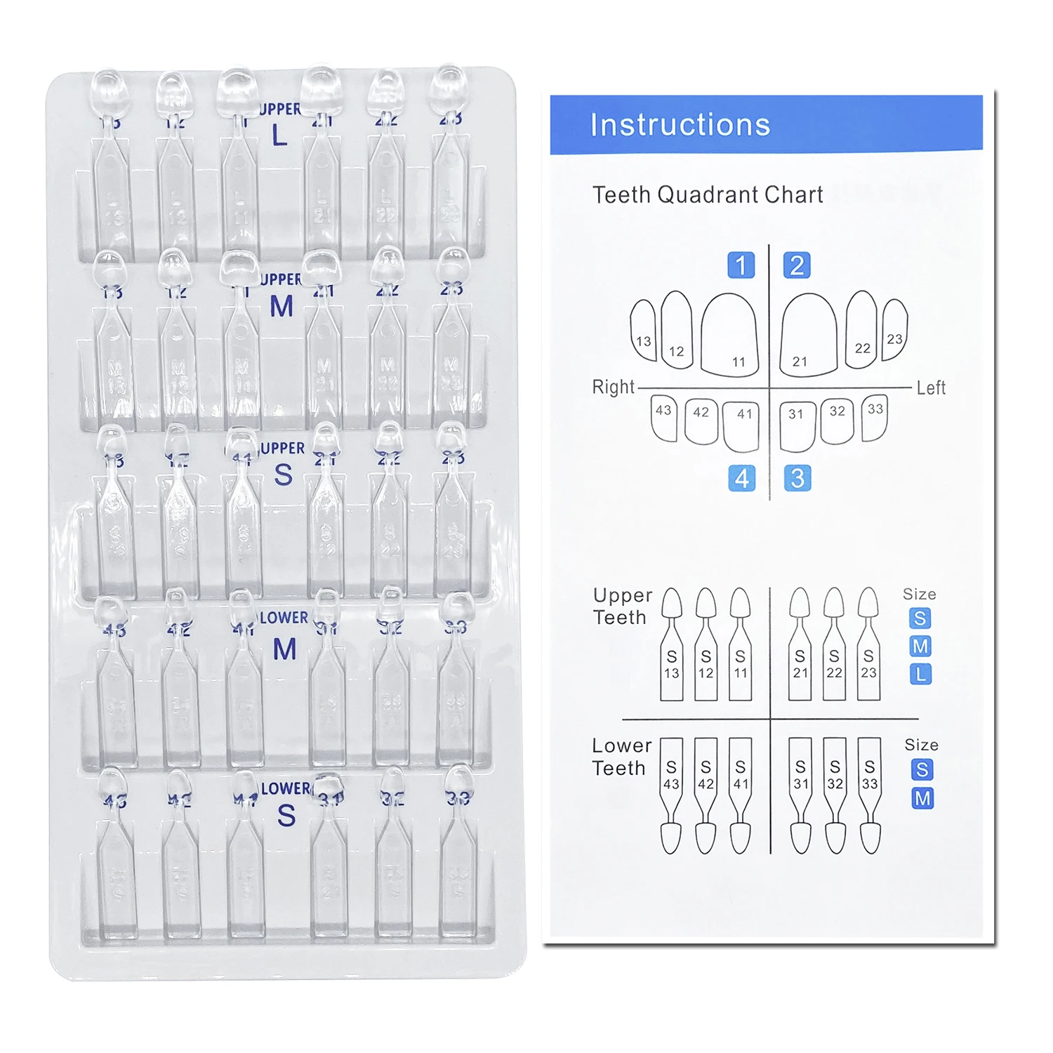 32 pz/set Kit di Stampi per Im - Teeth Whitening Vape recensione e prezzo