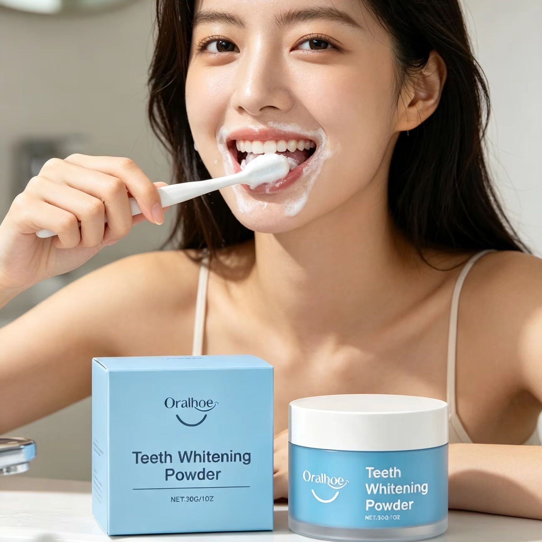 Polvere Dentale Oralhoe per Pu - Teeth Whitening Powder recensione e prezzo